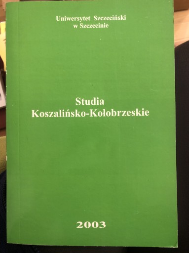 Zdjęcie oferty: Studia koszalińsko- kołobrzeskie nr8- Z. Czaja