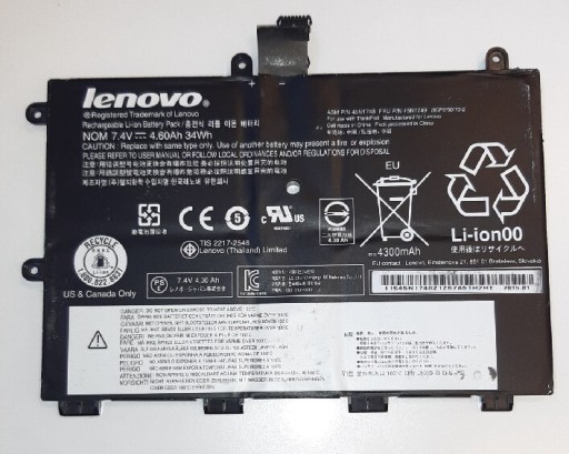 Zdjęcie oferty: Bateria Lenovo ThinkPad Yoga 11e 45N1748 1749