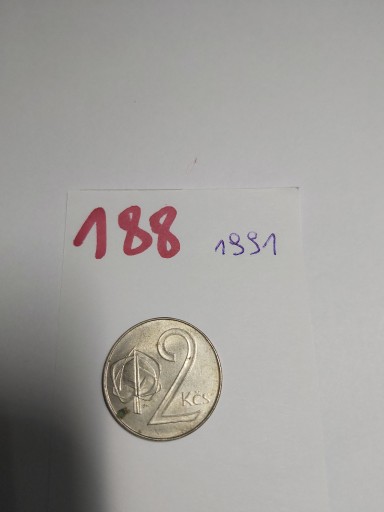 Zdjęcie oferty: Moneta Czechosłowacja 2 korony 1991-1992