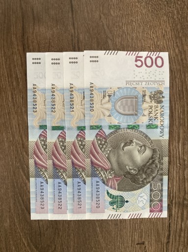 Zdjęcie oferty: Banknoty 500 zł (limitowana edycja )