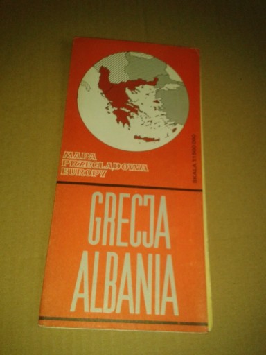 Zdjęcie oferty: Grecja Albania mapa Przeglądowa prl ładna stara 