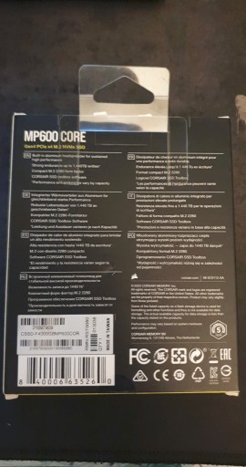 Zdjęcie oferty: Dysk SSD Corsair MP600 CORE 4 TB M.2 2280 PCI-E x4