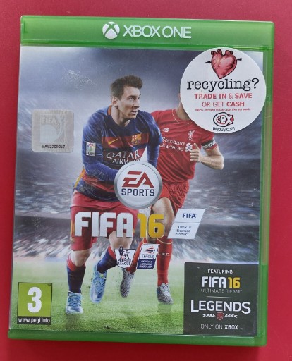 Zdjęcie oferty: FIFA 16 gra na Xbox one