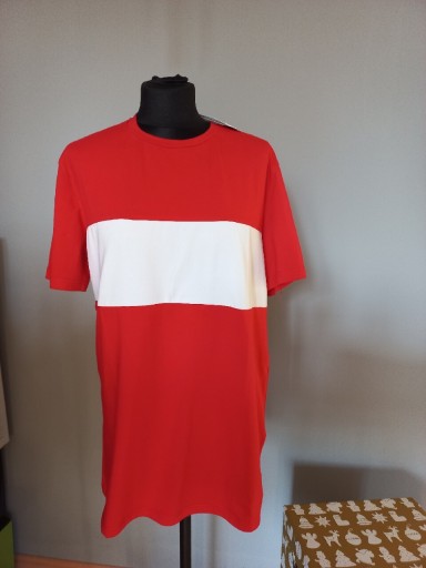 Zdjęcie oferty: T-Shirt męski czerwono biały 4F roz. L, 
