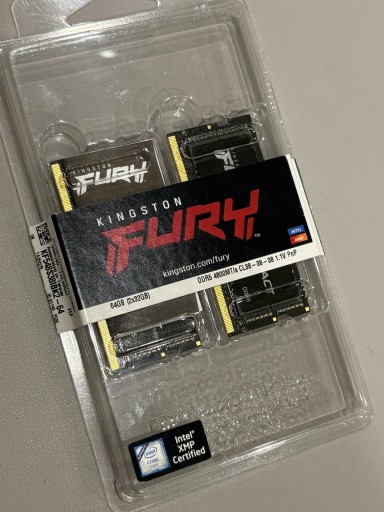 Zdjęcie oferty: Pamięć RAM Kingston Fury DDR5 2x 32gb CL38 ( 64GB ) nie 16gb 128gb
