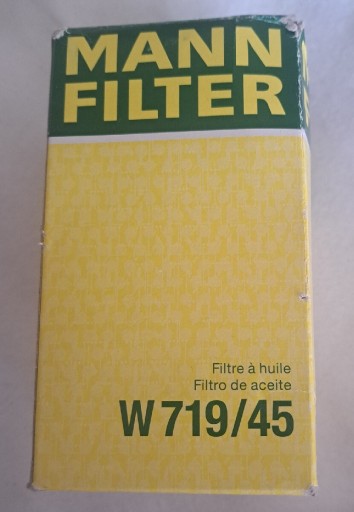 Zdjęcie oferty: Filtr oleju W719/45 MANN FILTER