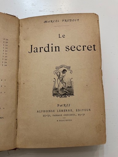 Zdjęcie oferty: Prevost Jardin Secret Tajemniczy ogród I wyd 1897