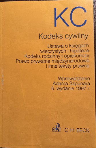 Zdjęcie oferty: Kodeks cywilny Ustawa …..