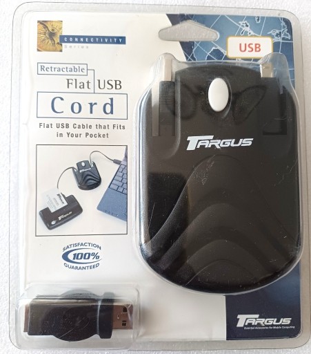 Zdjęcie oferty: Kabel płaski 2 m ze zwijaczem,USB A na USB B,blister,powystawowy