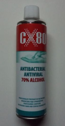 Zdjęcie oferty: Preparat Antybakteryjny 70% Alkoholu CX80 