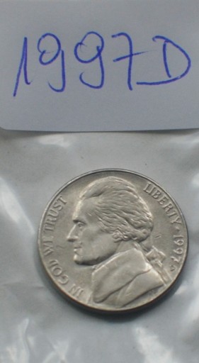 Zdjęcie oferty: USA 5 CENTÓW (FIVE CENTS)1997D