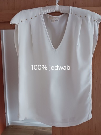 Zdjęcie oferty: Michael Kors kremowa bluzeczka 100% jedwab S