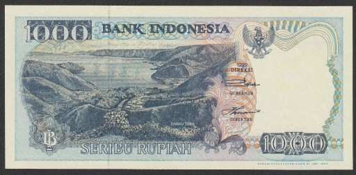 Zdjęcie oferty: Indonezja 1000 rupiah 1992 - stan bankowy UNC
