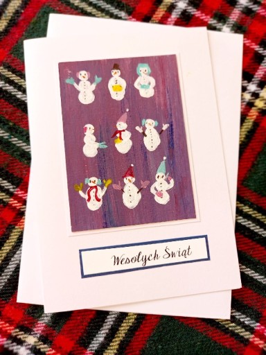 Zdjęcie oferty: Kartki świąteczne ręcznie malowane  wysyłka24h