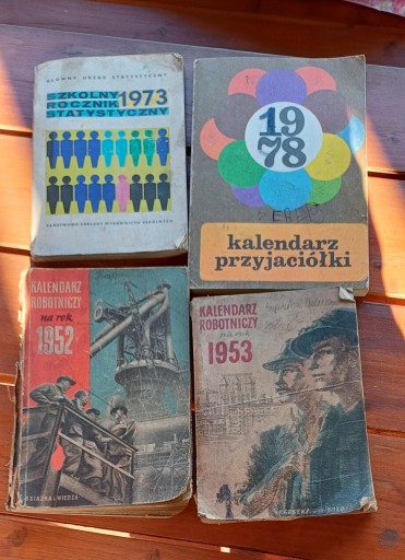 Zdjęcie oferty: Stare kalendarze 1952, 1953,1955, 1973, 1978