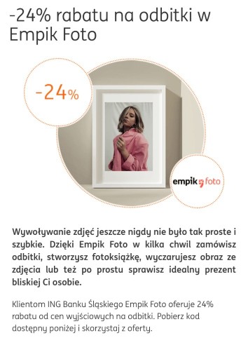 Zdjęcie oferty: zdjęcie pieska + rabat zniżka -24% empik foto