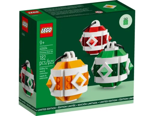 Zdjęcie oferty: LEGO 40604 Zestaw świątecznych ozdób NOWE bombki