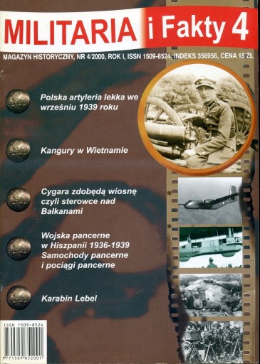 Zdjęcie oferty: "Militaria i Fakty" Magazyn historyczny 2000 nr 4
