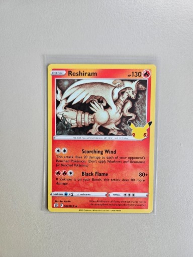 Zdjęcie oferty: Pokemon Reshiram 002/025 Celebrations Holo