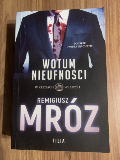 Zdjęcie oferty: Remigiusz Mróz. Wotum nieufności. 