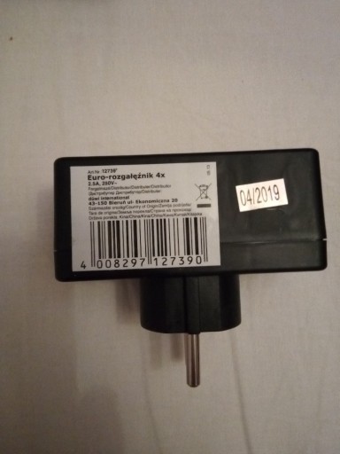 Zdjęcie oferty: Rozgałęźnik 4x 2.5A 250V