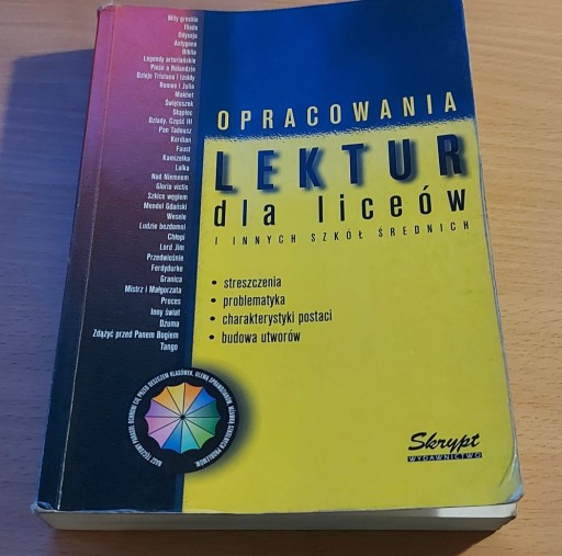 Zdjęcie oferty: Opracowania Lektur dla liceum technikum szkoły śre