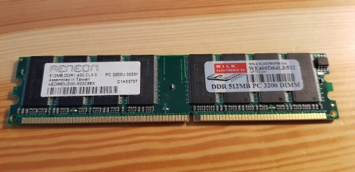 Zdjęcie oferty: Pamięć WILK DDR 512MB 400MHz CL3