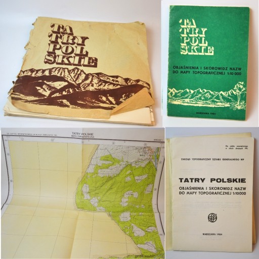 Zdjęcie oferty: Tatry Polskie wojskowe mapy topograficzne 1984r 