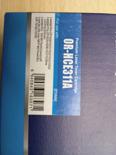 Zdjęcie oferty: Toner HP CE311A Orink niebieski