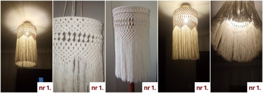 Zdjęcie oferty: Abażur, klosz z makramy, makrama boho, własnoręczne, handmad