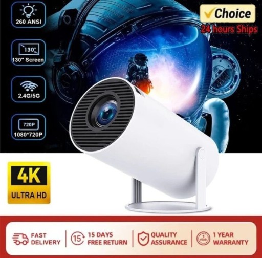 Zdjęcie oferty: Przenośny projektor 4k android 11