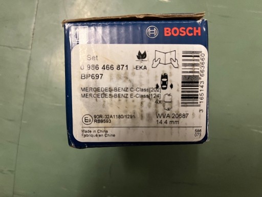 Zdjęcie oferty: Bosch 0 986 466 871 Zestaw klocków hamulcowych