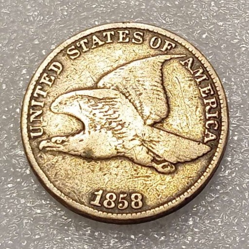 Zdjęcie oferty: 1 one cent 1858 Flying Eagle USA