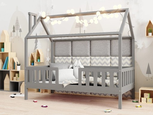 Zdjęcie oferty: Łóżko domek dla dziecka RYŚ 120x200, szary