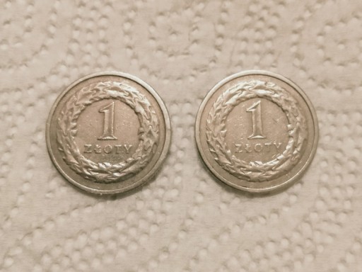 Zdjęcie oferty: 1 złoty 1991 obiegowy (2 szt)