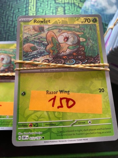 Zdjęcie oferty: Karty pokemon TCG Holo 150 kart (OBF)