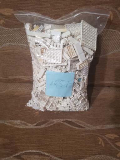 Zdjęcie oferty: LEGO klocki na wagę białe elementy 1451g