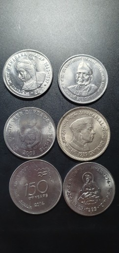 Zdjęcie oferty: Indie 1 rupia - zestaw monet