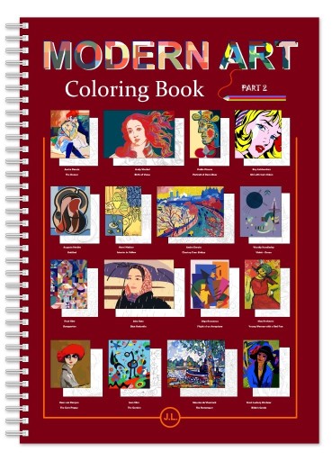 Zdjęcie oferty: MODERN ART - Coloring Book part 2, kolorowanka A4