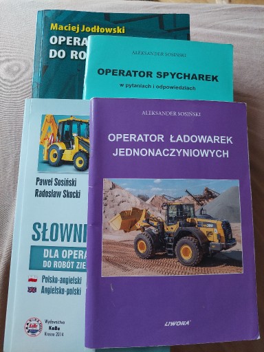 Zdjęcie oferty: Zestaw książek- operator ładowarka, spycharka