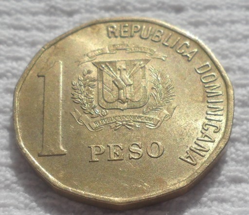 Zdjęcie oferty: Republika Dominikańska 1 peso 2000 KM# 80.2 Ładne