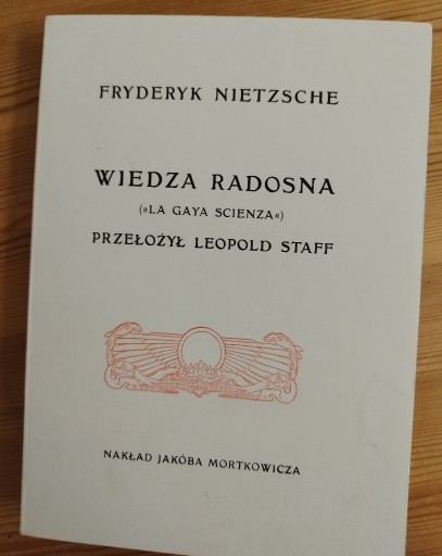 Zdjęcie oferty: Wiedza Radosna Fryderyk Nietzsche