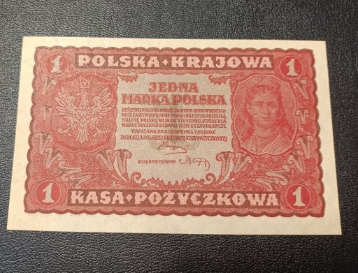 Zdjęcie oferty: 1 marka polska 1919 ser.J