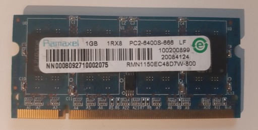Zdjęcie oferty: Pamięć RAM Ramaxel 1GB ddr2