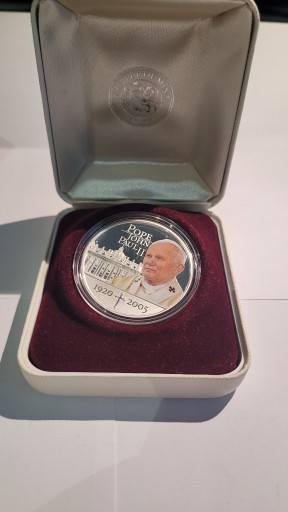 Zdjęcie oferty: Moneta srebrna Pope John Paul II 1920-2005