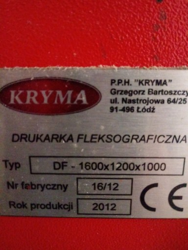 Zdjęcie oferty: Drukarka fleksograficzna 1 kolor