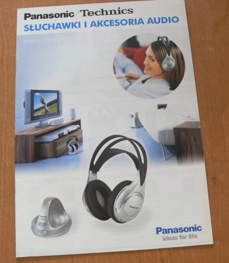 Zdjęcie oferty: PANASONIC FOLDER KATALOG SŁUCHAWKI