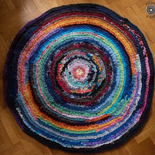 Zdjęcie oferty: Okrągły dywanik Darciuch 95cm od "Pleciemy w koło"
