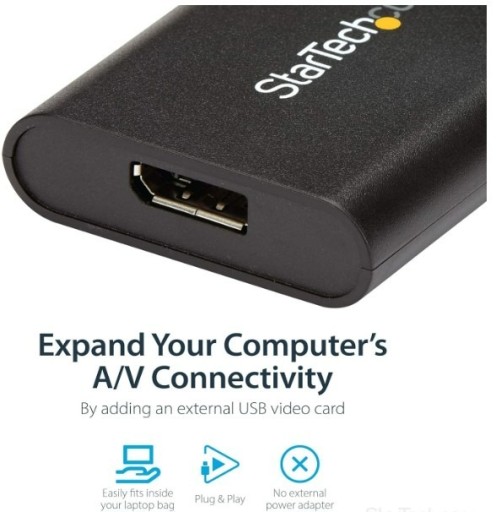 Zdjęcie oferty: StarTech Adapter USB 3.0 na DisplayPort -4K 30 Hz 