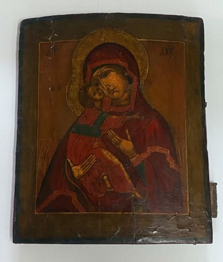 Zdjęcie oferty: Ikona Matka Boża Włodzimierska Rosja początek XIX 